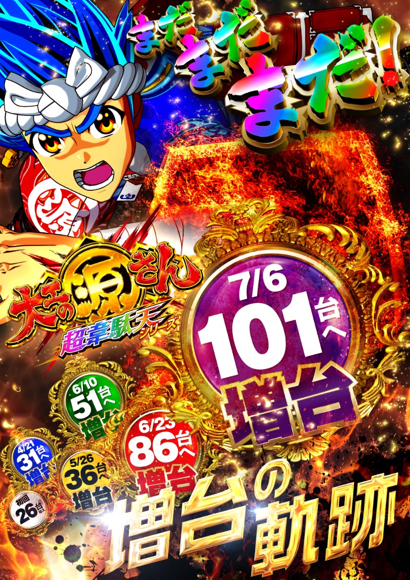 メガタイキ源さん 増台の軌跡